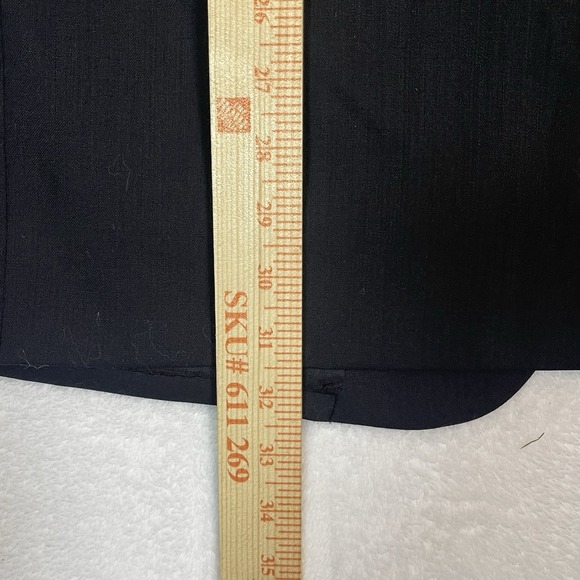 Pronto Uomo Men's Black 100% Wool Blazer Jacket Classic Style – Size 48 Regular - Picture 13 of 16